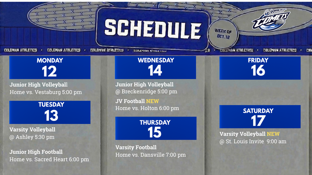 Weekly Schedule