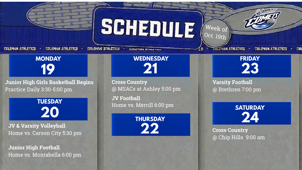 Weekly Schedule
