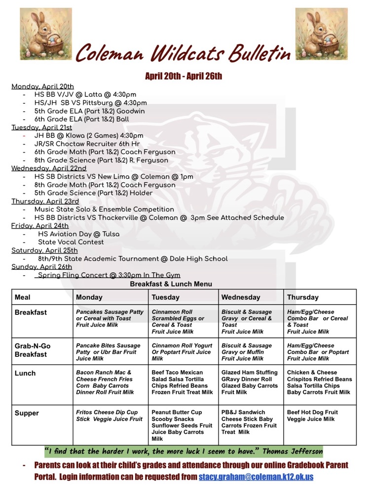 weekly bulletin 