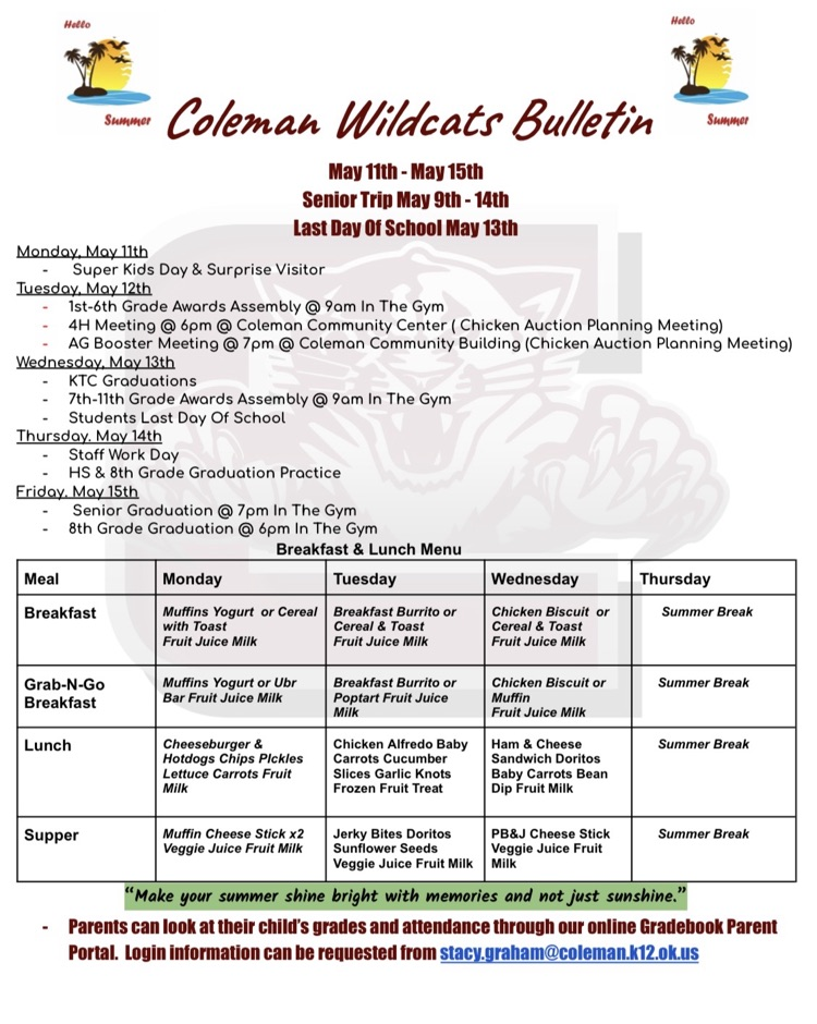 weekly bulletin