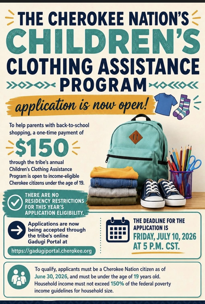 Cherokee clothing allowance