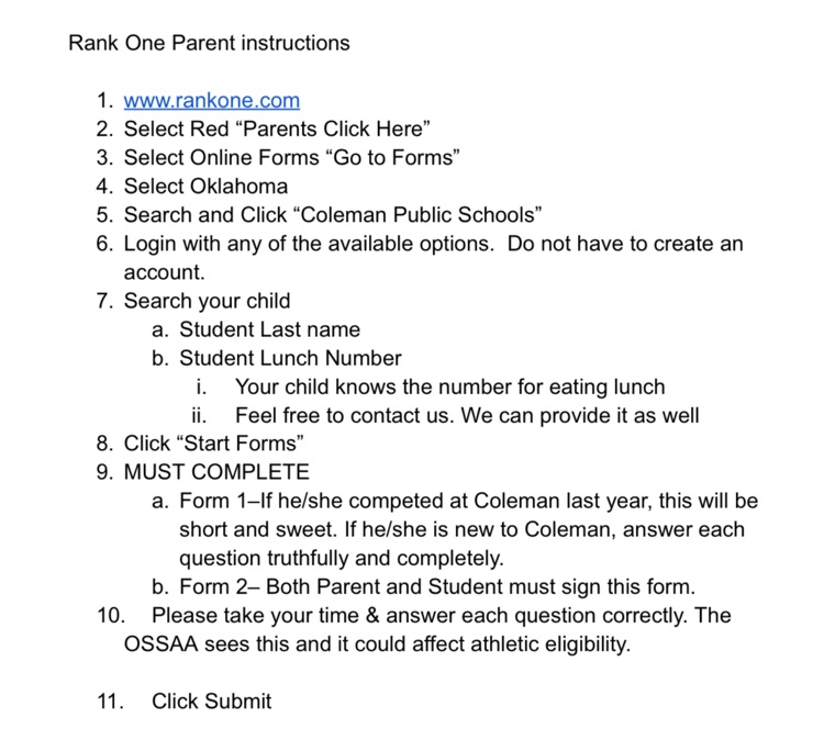 ossaa rank one