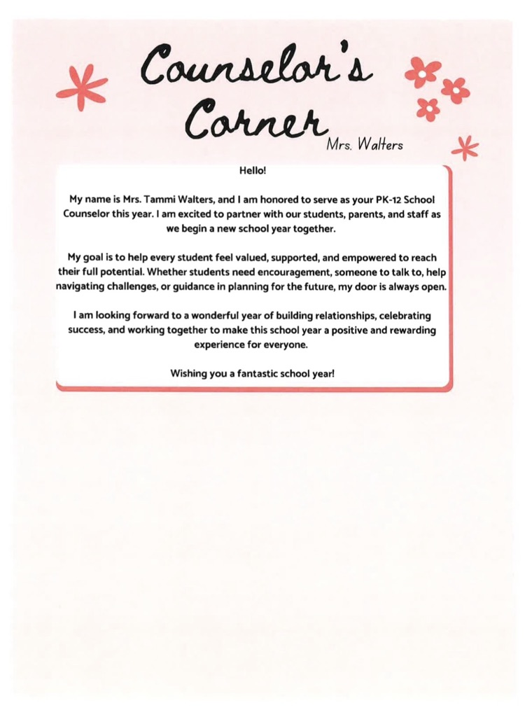counselor corner