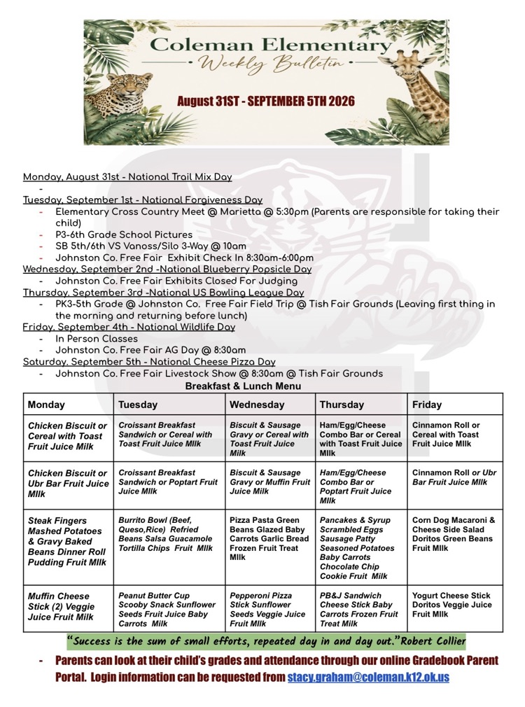 elementary bulletin