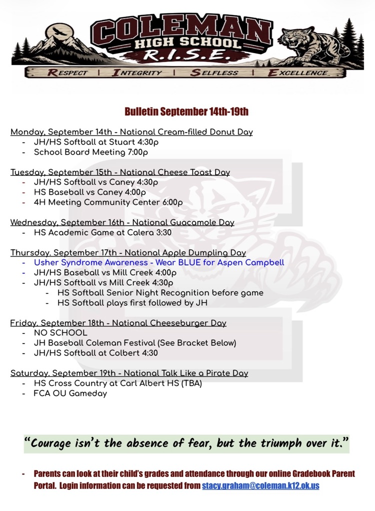 update bulletin
