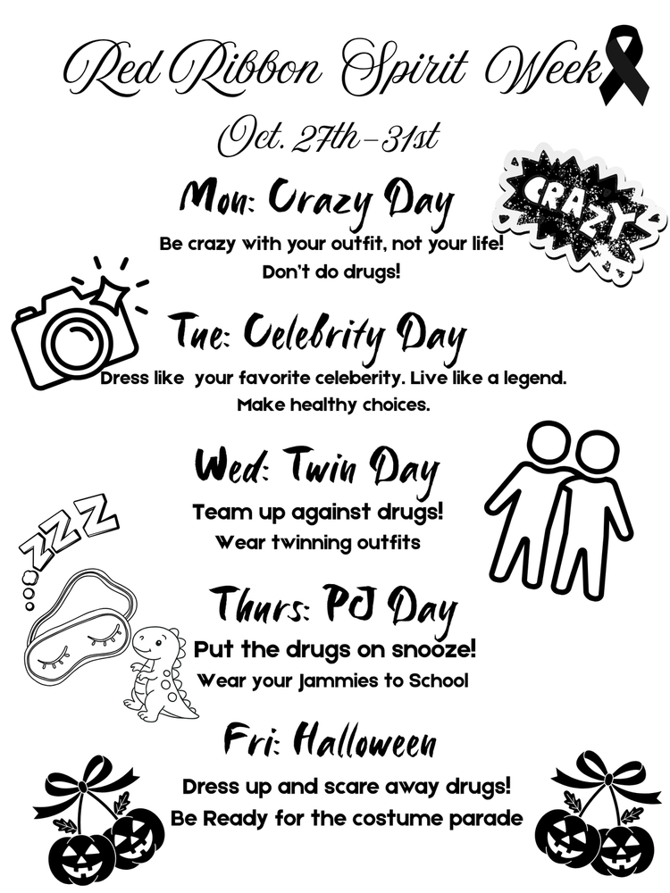 Red Ribbon Spirit Week