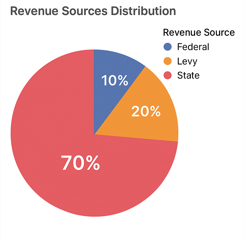 levy revenue pie chart