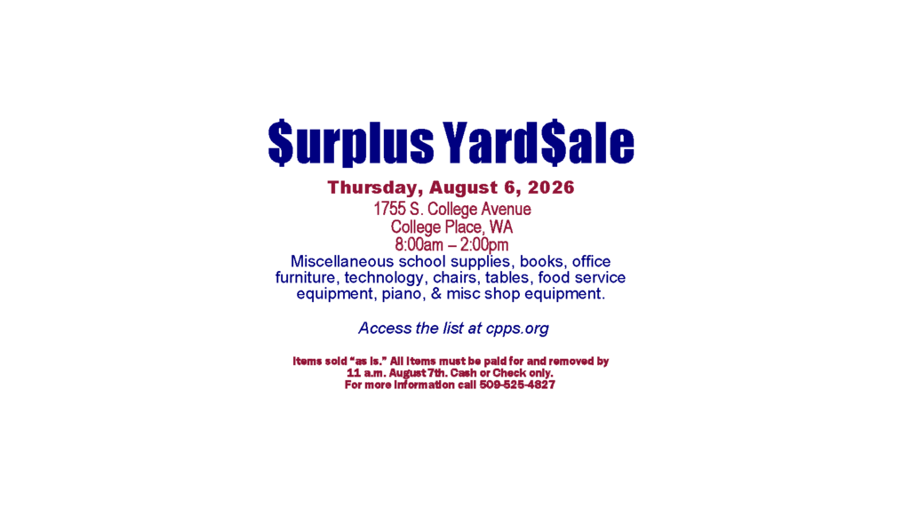 2026 Surplus Ad