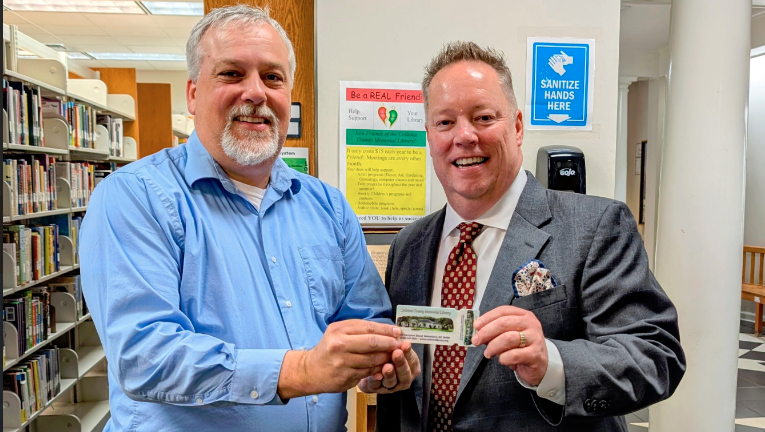Carl Coffin and Superintendent Aldredge