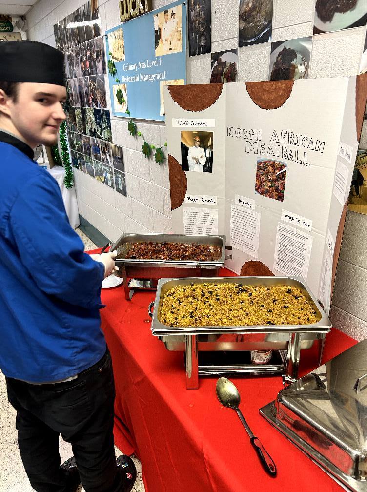 culinary expo showcasing their project