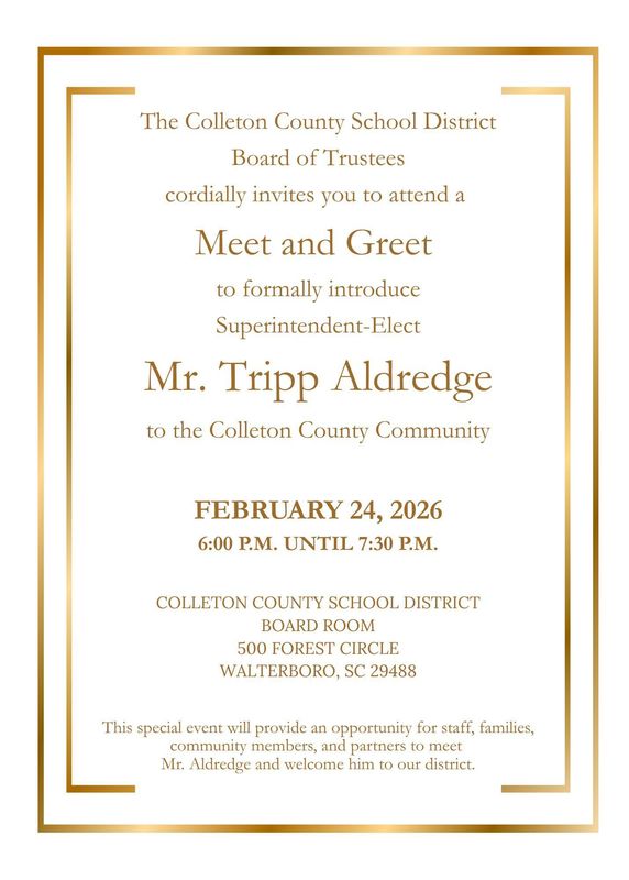 Meet and Greet invitation