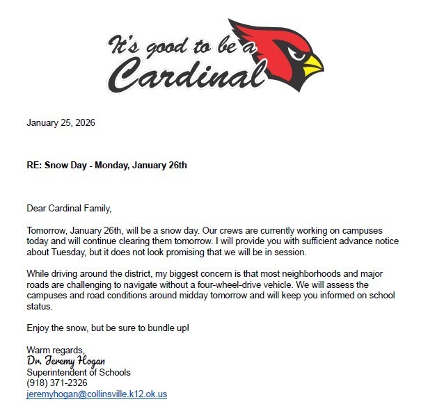 Community Update 1-25-26