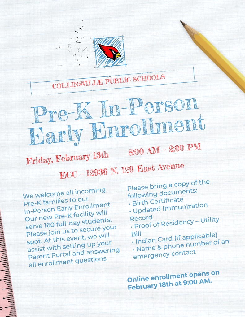 Pre-K Early Enrollment - Feb. 13th
