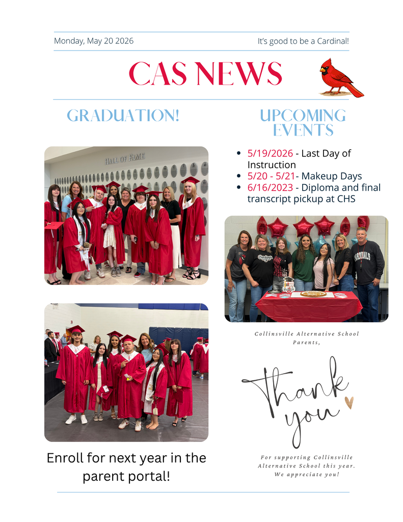 CAS Newsletter - 5/20/2026