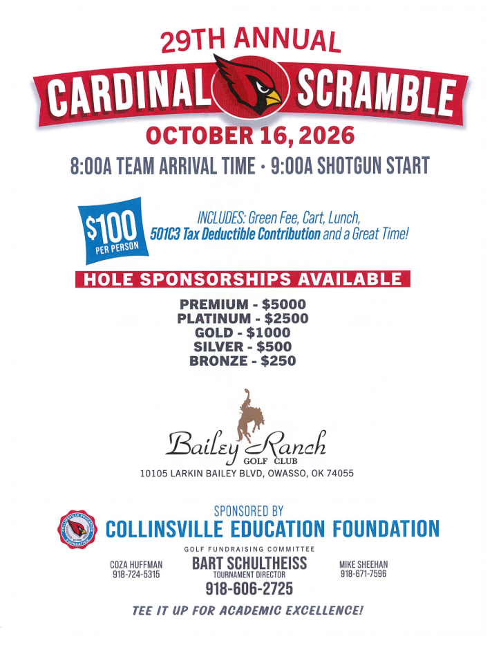 CEF Golf Scramble Flyer