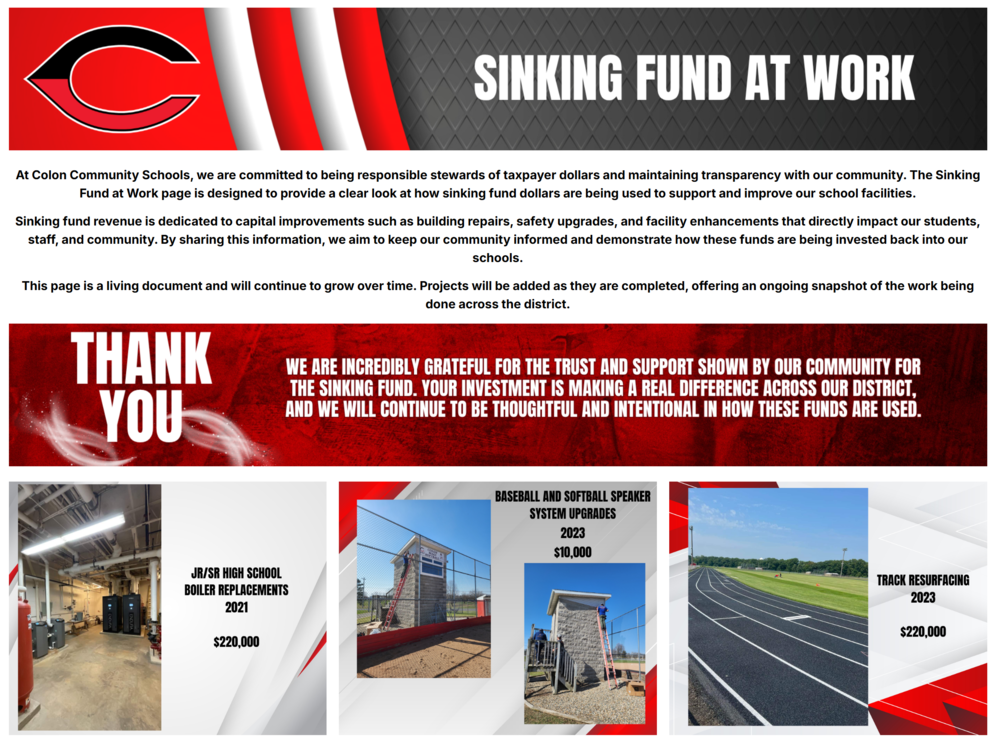Sinking Fund At Work Page