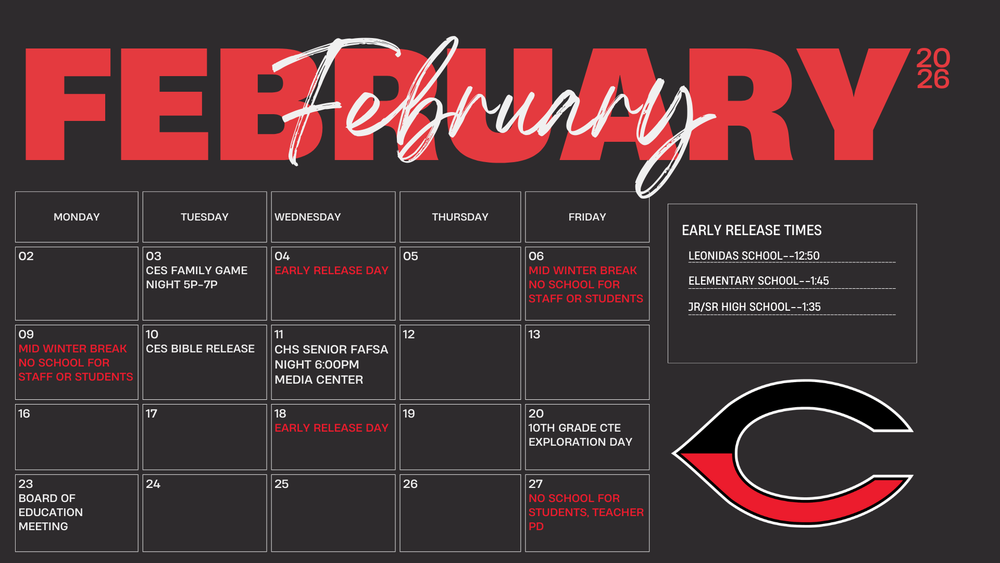 Important Dates February 2026