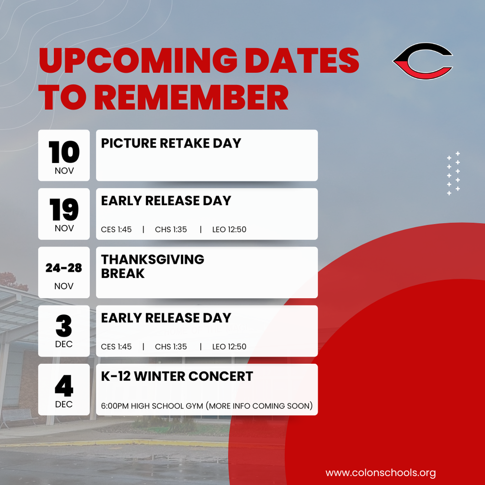 November Dates to Remember