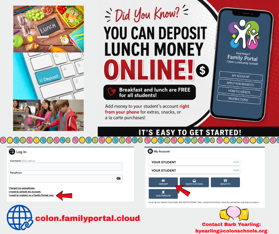 Online Lunch Deposit