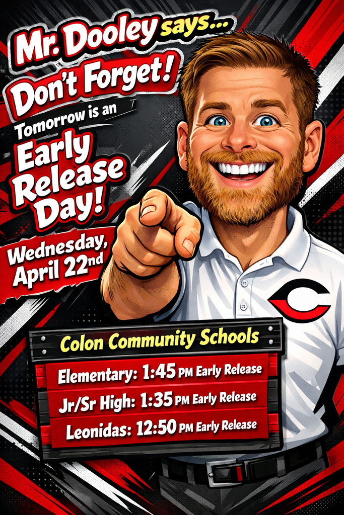 Early Release Reminder Wednesday, April 22nd, 2026