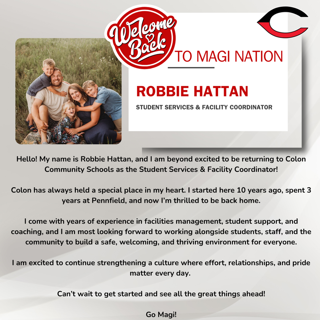 Welcome Post Robbie Hattan