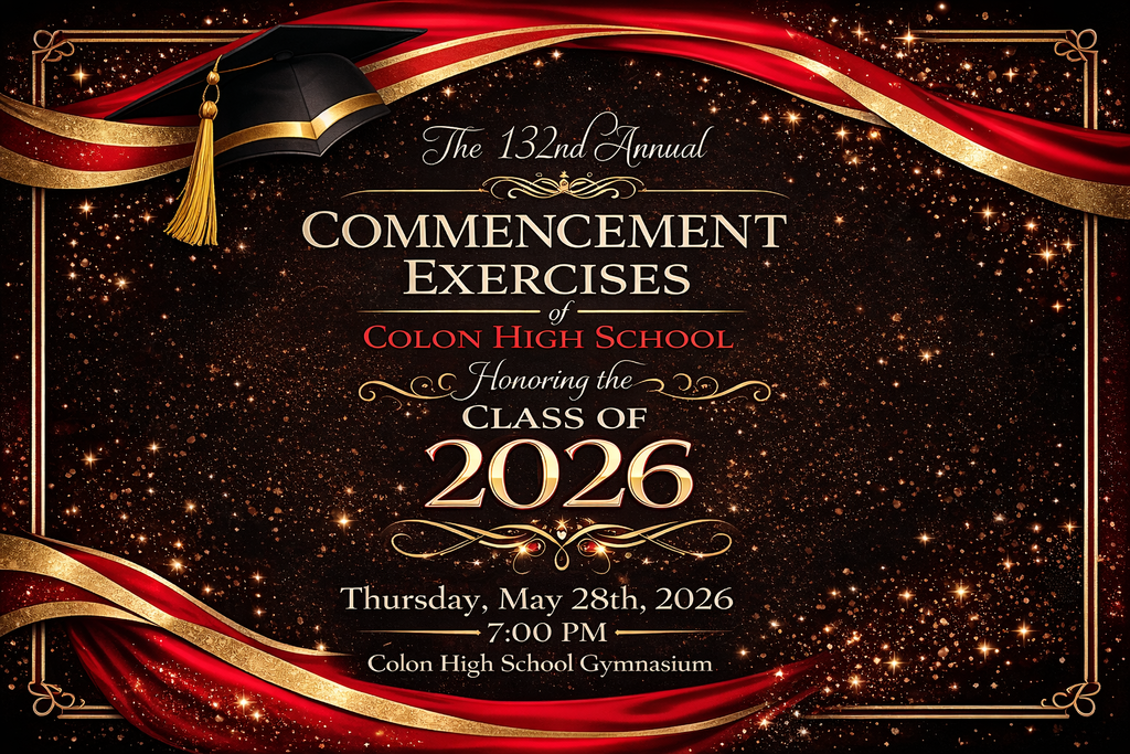 Invitation to the 132nd Annual Commencement Exercises of Colon High School