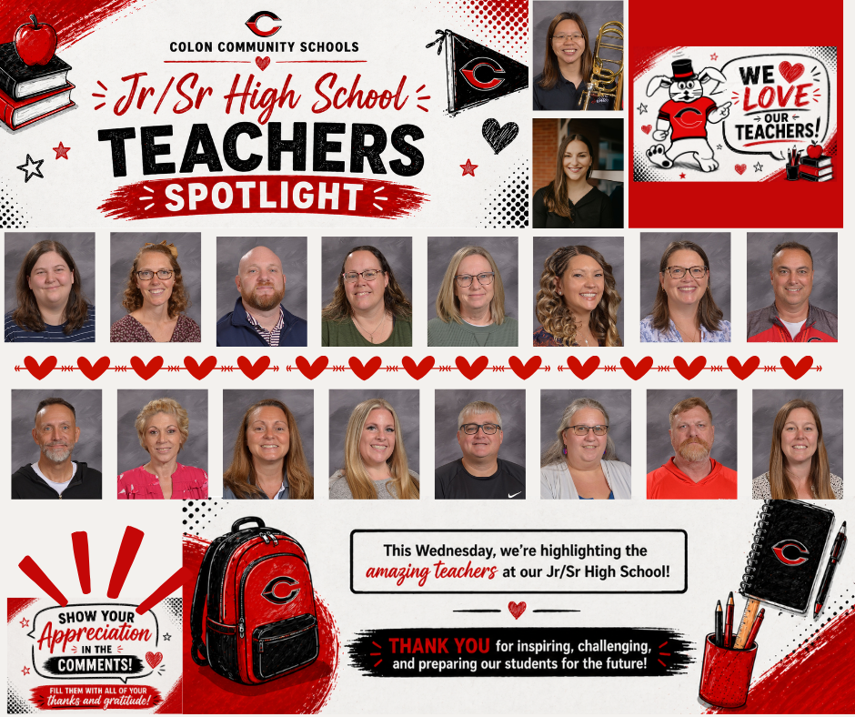 Jr/sr High School Teacher Appreciation Week 2026
