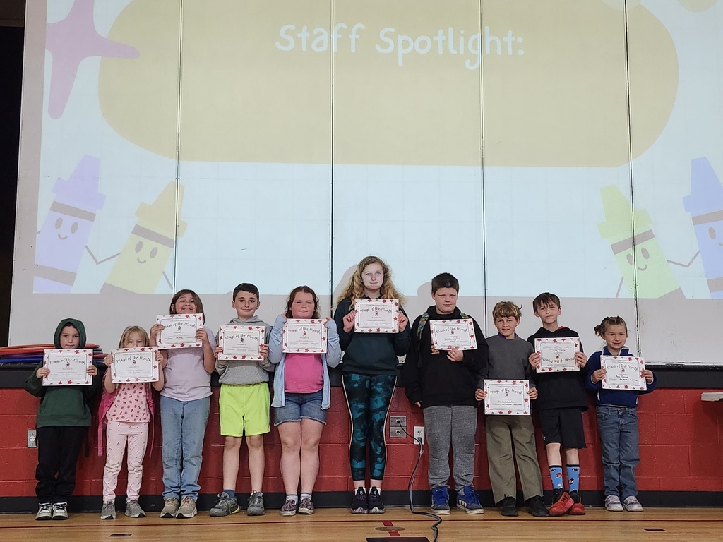 April Students of the Month CES