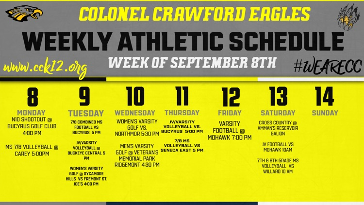 CC Athletics Week of 9-8