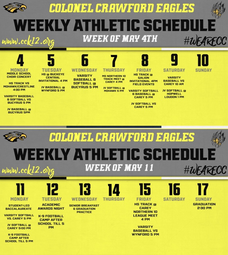 CC Athletics 5-4 to 5-17-26