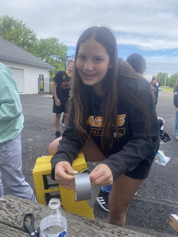 student using duct tape