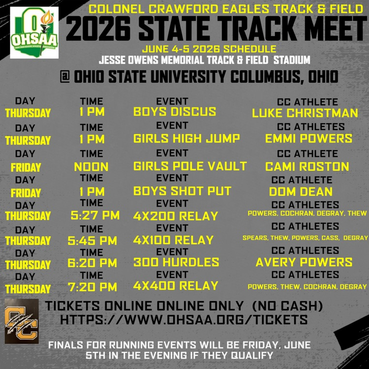 state track Thursday
