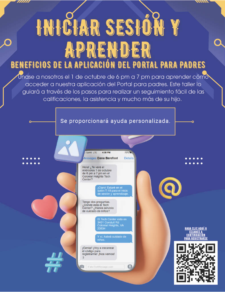 Blue Flyer with Phone (Spanish)