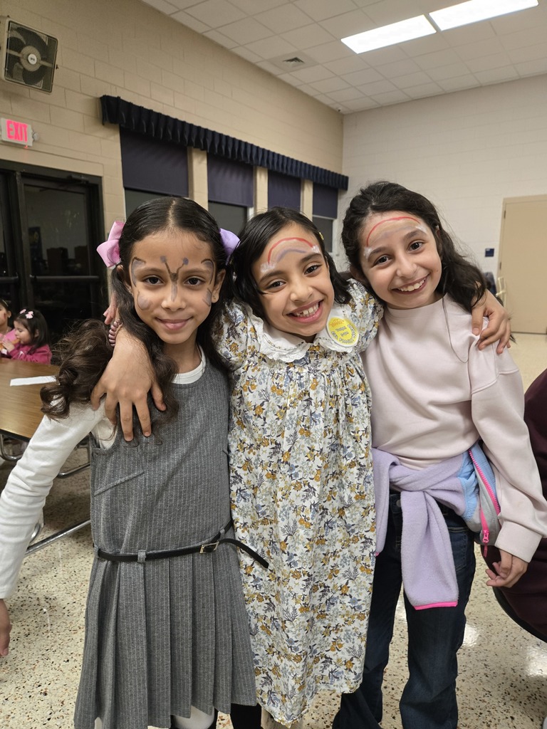 ESL Night girls with face paint