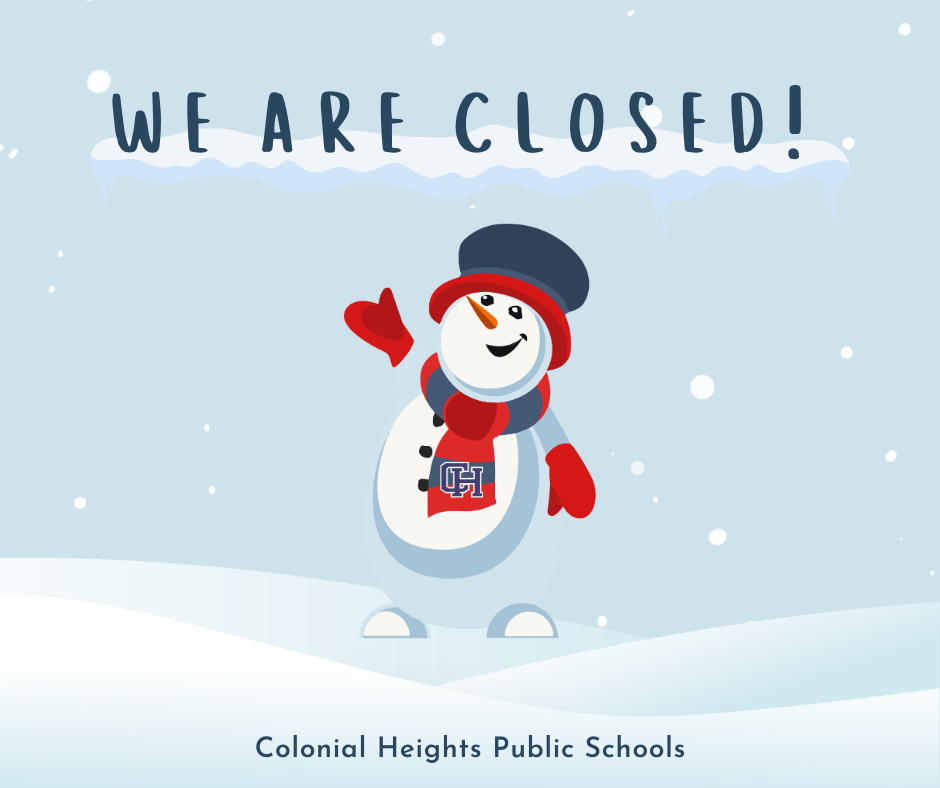 School Closed Snowman