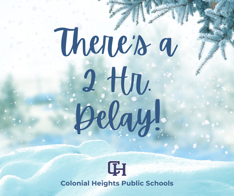 2 hour delay tomorrow graphic