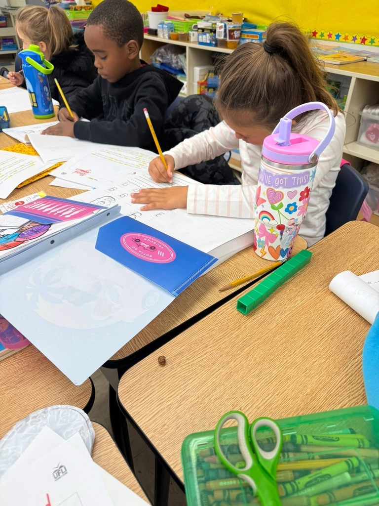 Kindergarteners Writing