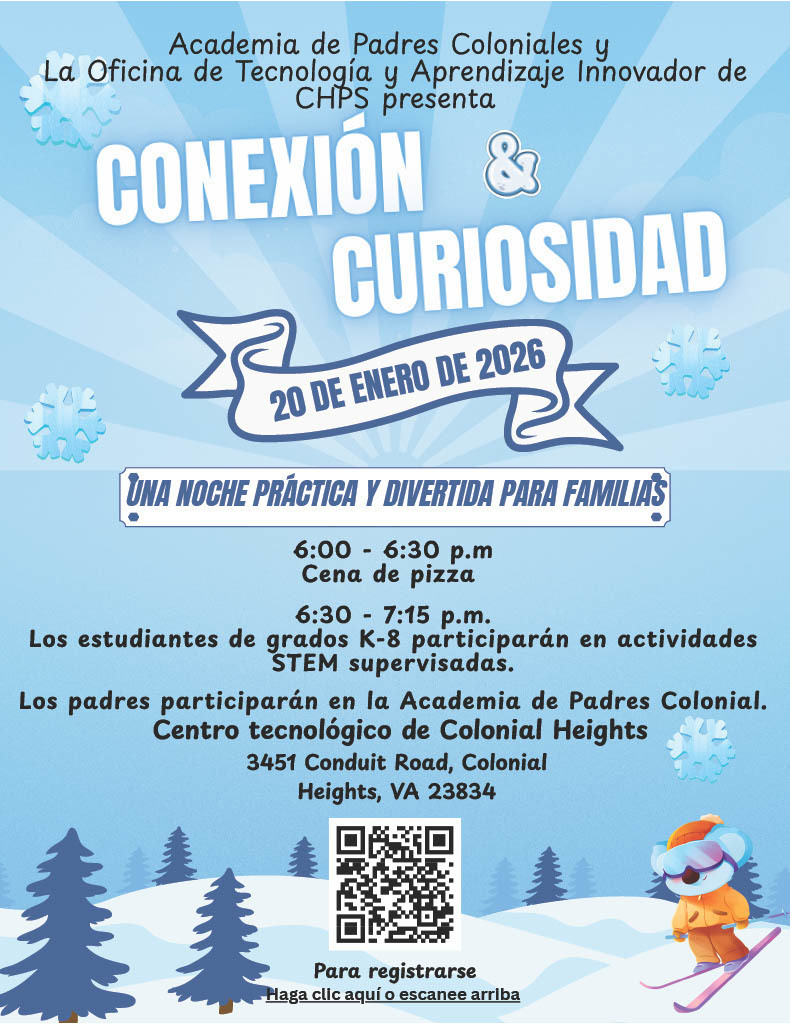 Connection & Curiosity flyer Spanish