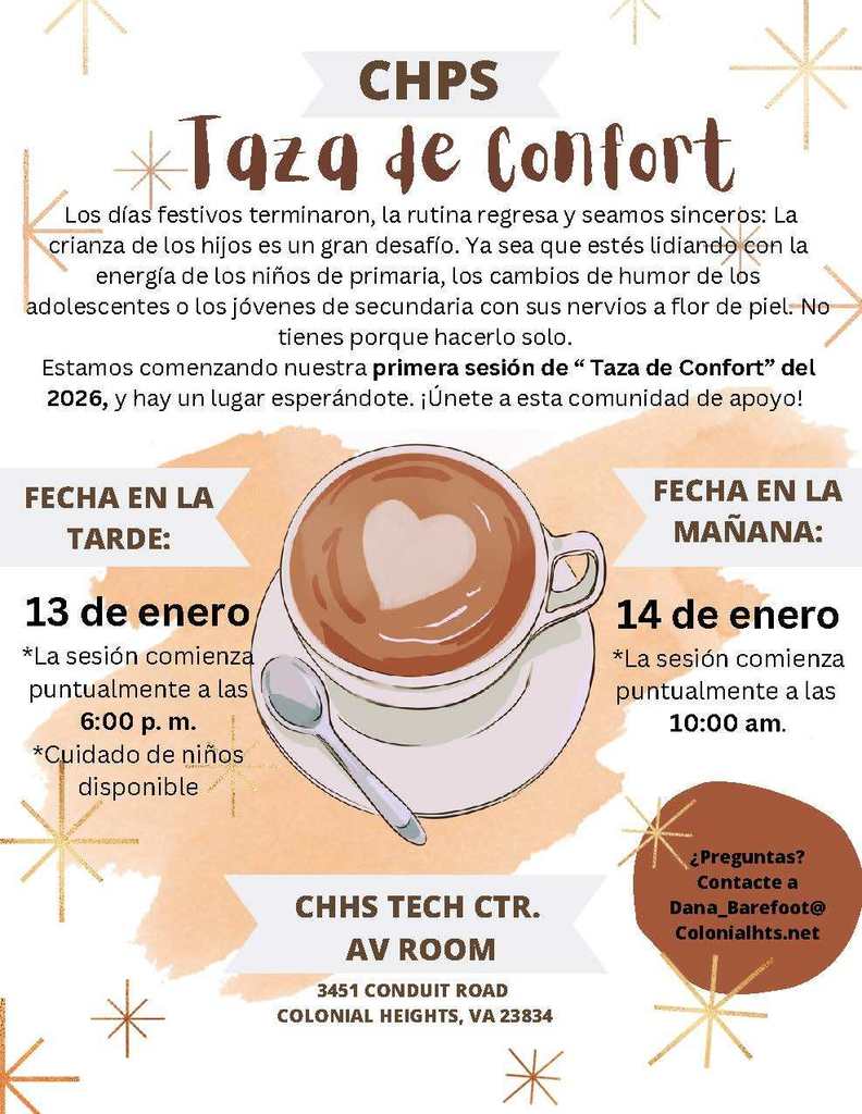 Cup of Comfort Flyer, Spanish