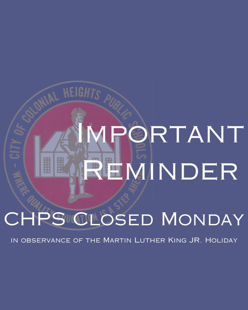 CHPS Closed Monday Notice Graphic