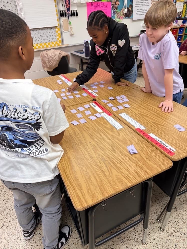 Students Sorting in a Group