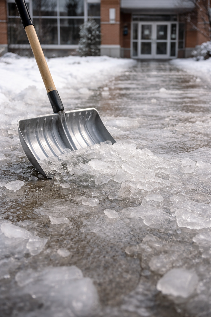 Shovel in Ice