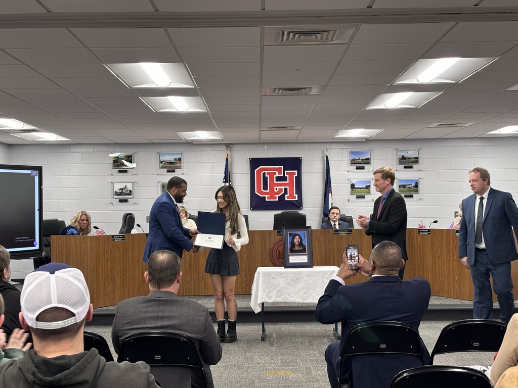 October Senior of the Month with Division Leadership Team