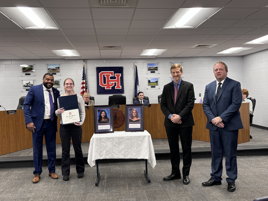 December Senior of the Month with Division Leadership Team