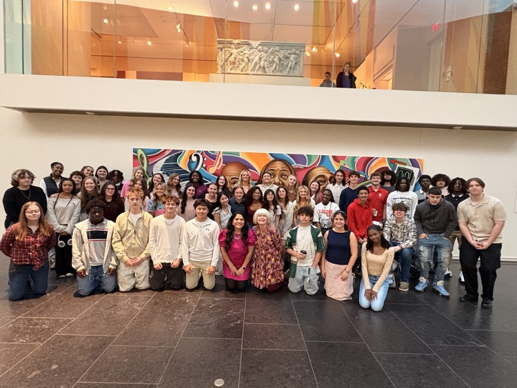 French and Spanish students at the Va museum of fine arts