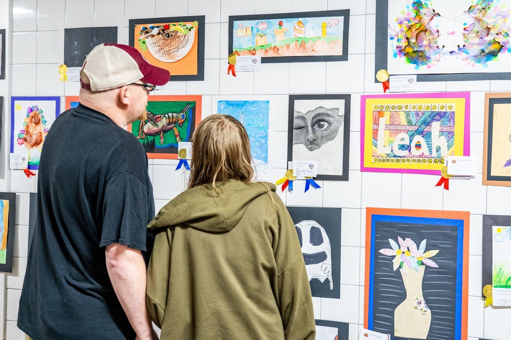 People Looking at Art