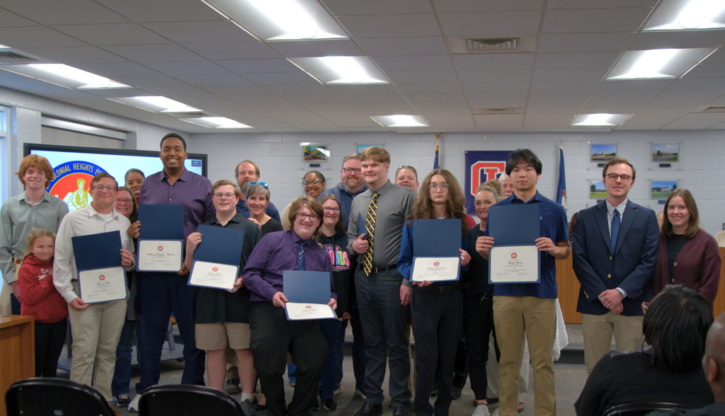 Quiz Bowl Team with Families