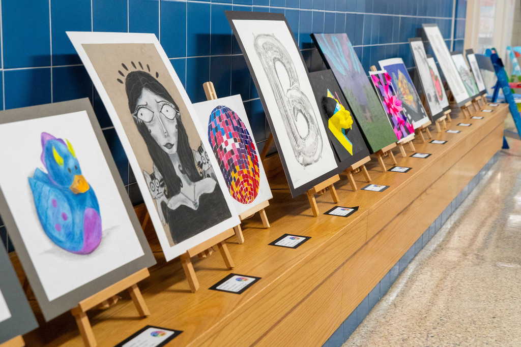 Student Drawings on Display