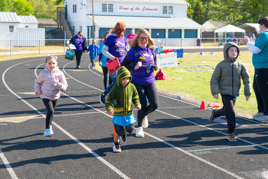 Students Running first lap