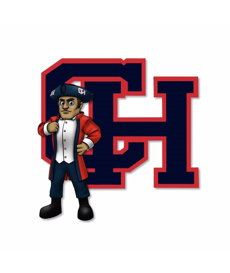 CH logo with Colonial Mascot